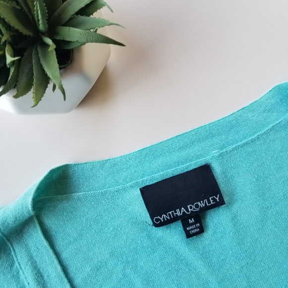 Cynthia Rowley Women's Long Cardigan Sweater, Sz M - Picture 5 of 10